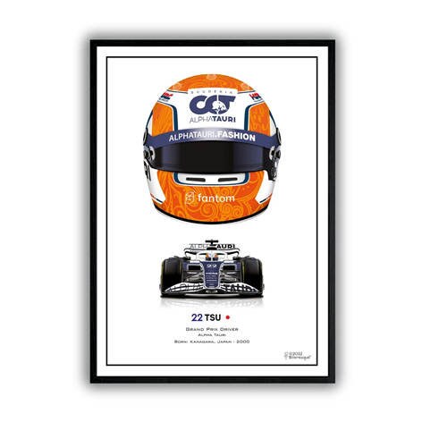 Poster Formel 1 Helme Rennfahrer Gewinner  I Deko Print ohne Rahmen-2