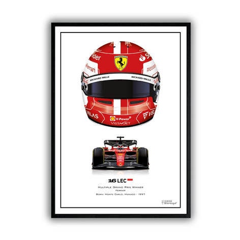 Poster Formel 1 Helme Rennfahrer Gewinner  I Deko Print ohne Rahmen-3