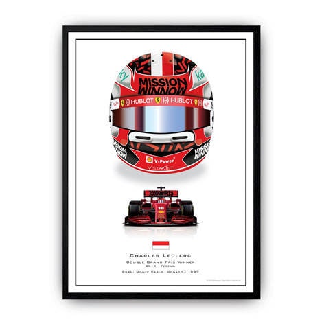 Poster Formel 1 Helme Rennfahrer Gewinner  I Deko Print ohne Rahmen-4