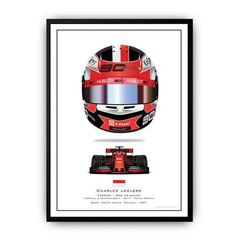 Poster Formel 1 Helme Rennfahrer Gewinner  I Deko Print ohne Rahmen-8