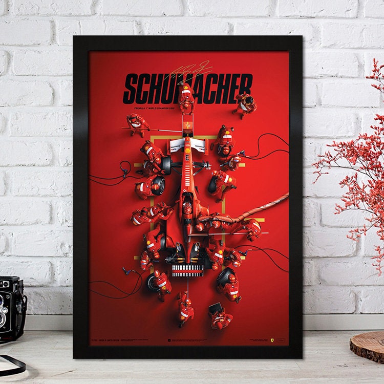 Poster Formel 1 Rennfahrer Legenden Rennwagen I Deko Print ohne Rahmen-0