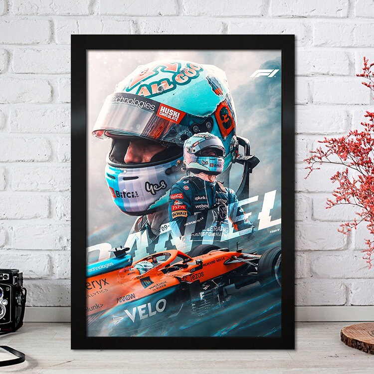 Poster Formel 1 Rennfahrer Legenden Rennwagen I Deko Print ohne Rahmen-1