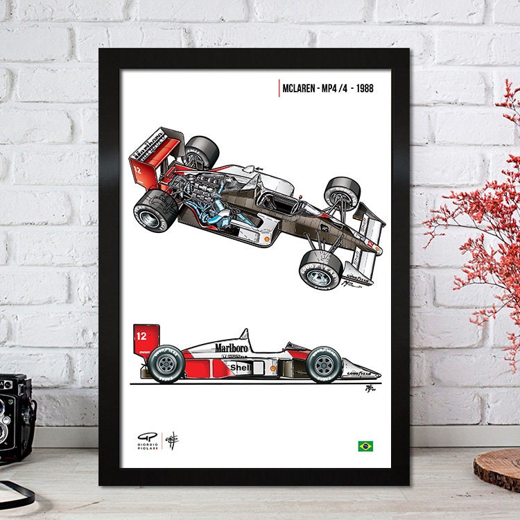 Poster Formel 1 Rennfahrer Legenden Rennwagen I Deko Print ohne Rahmen-7