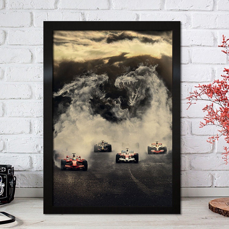 Poster Formel 1 Rennfahrer Legenden Rennwagen I Deko Print ohne Rahmen-5