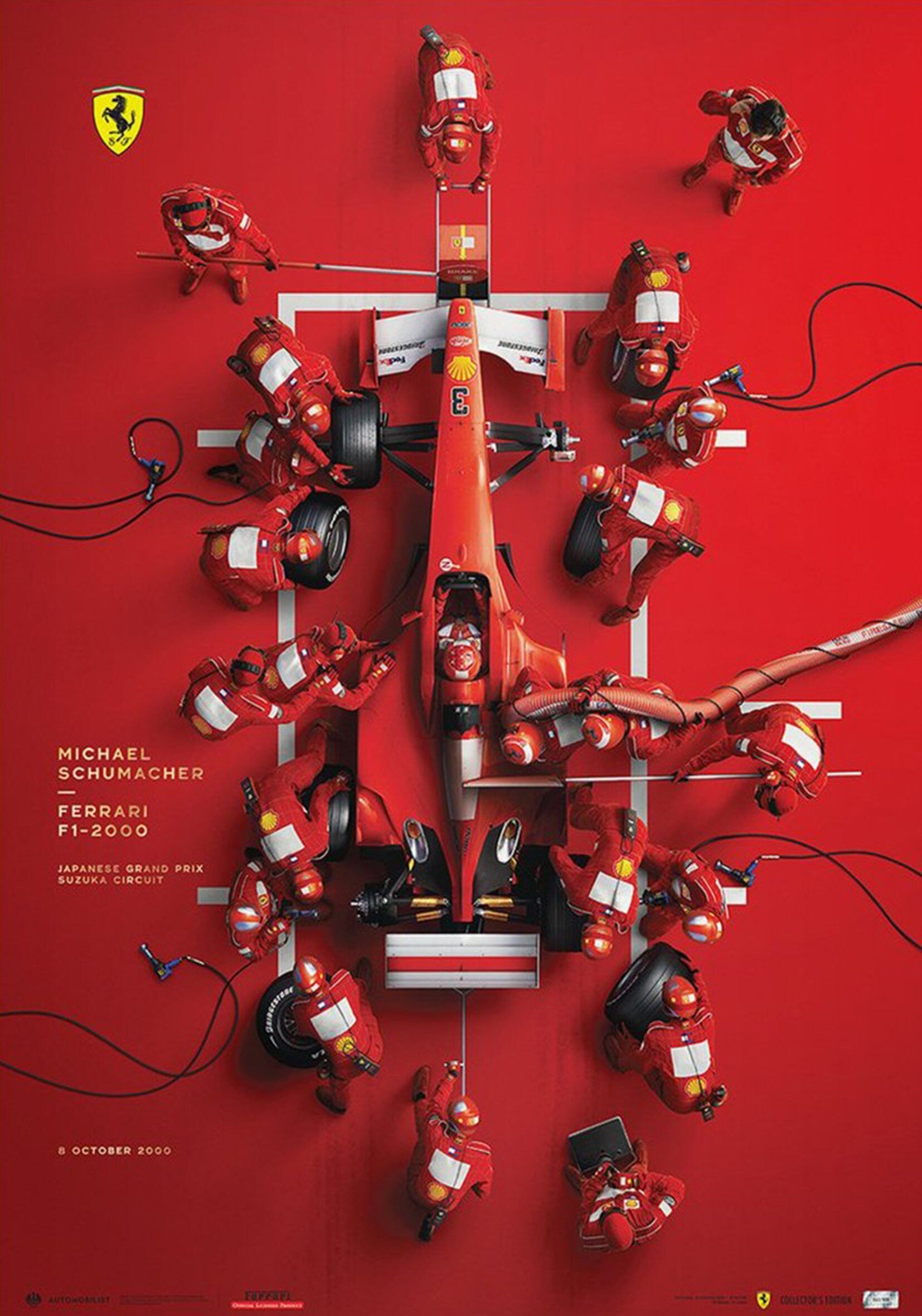 Poster Formel 1 Rennfahrer Legenden Rennwagen Ferrari I Williams Racing I Deko Print ohne Rahmen-1