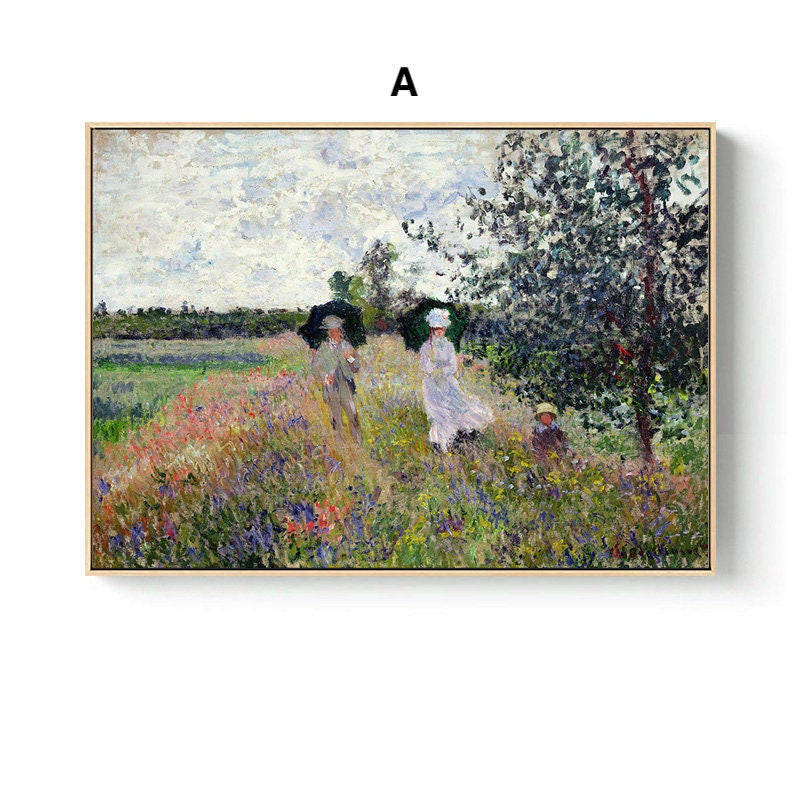 Poster Vintage Claude Monet I Deko Print ohne Rahmen-1