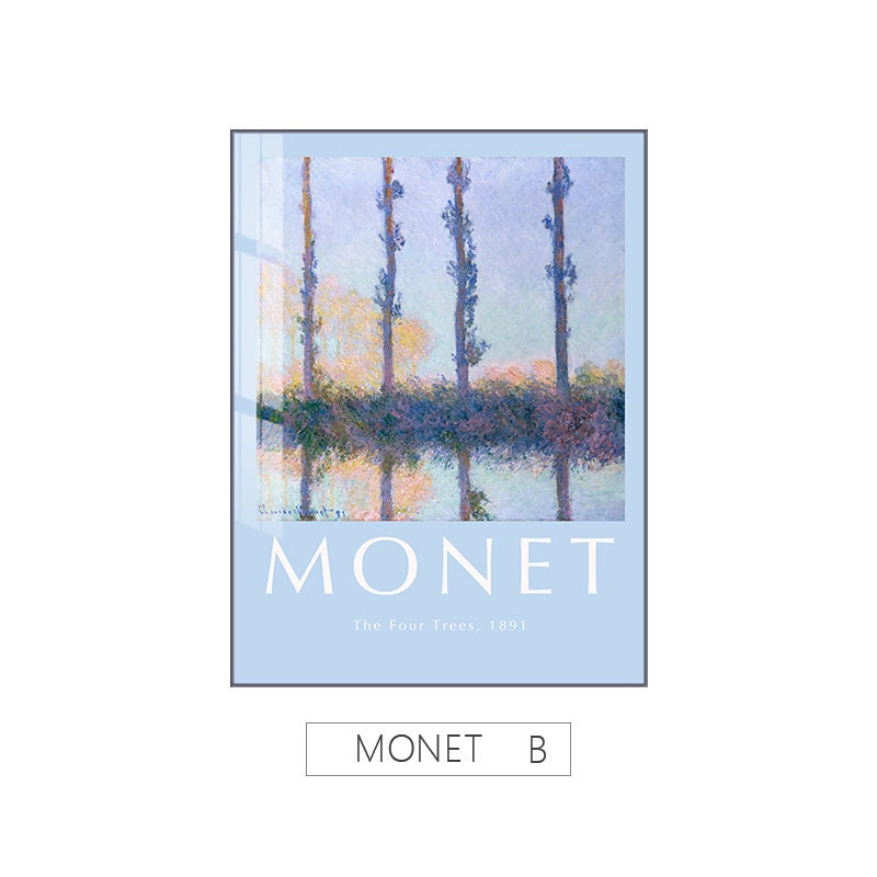 Poster Vintage Claude Monet I Deko Print ohne Rahmen-4