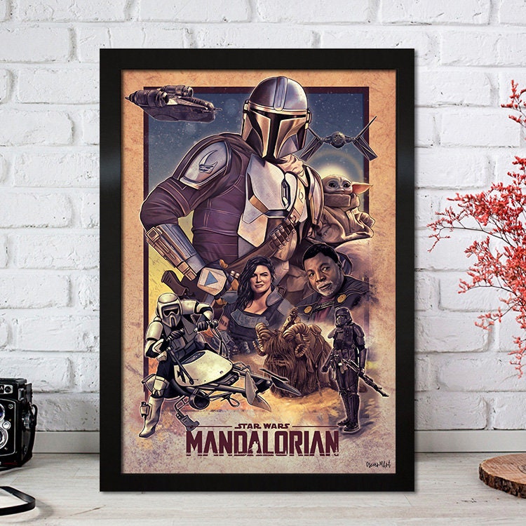 Poster Film Serie Mandalorian I Deko Print ohne Rahmen-3