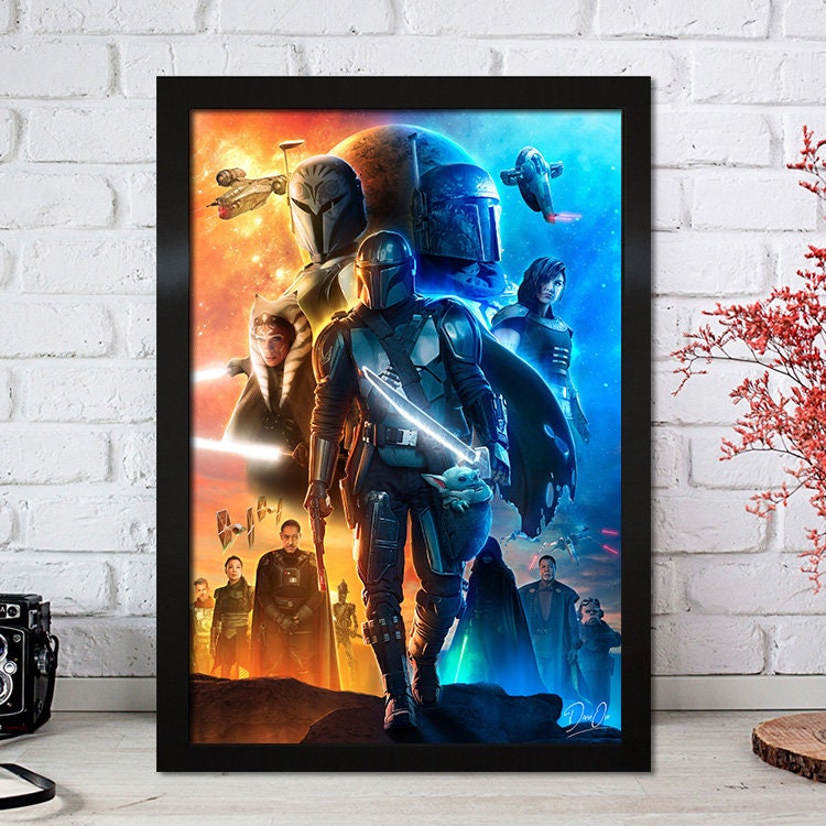 Poster Film Serie Mandalorian I Deko Print ohne Rahmen-4