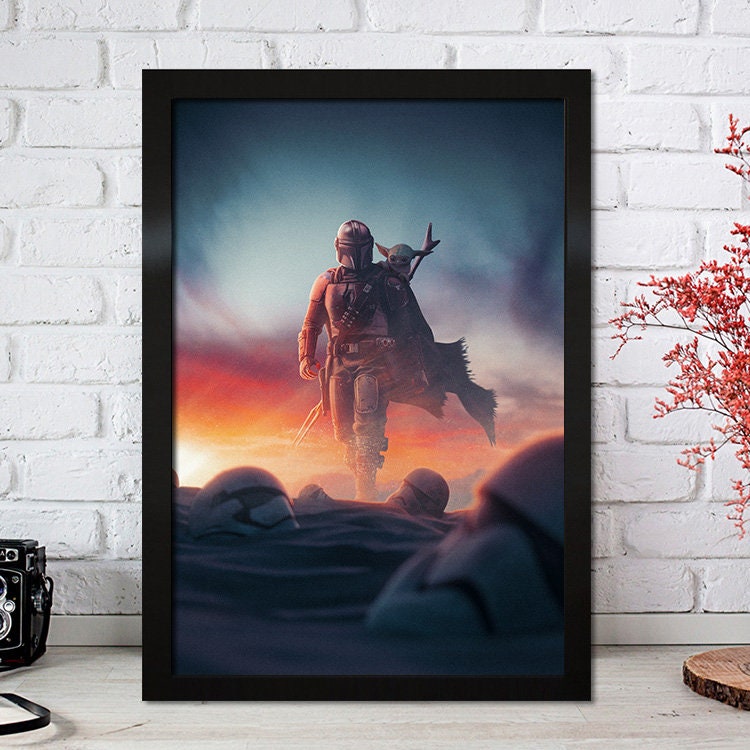 Poster Film Serie Mandalorian I Deko Print ohne Rahmen-7