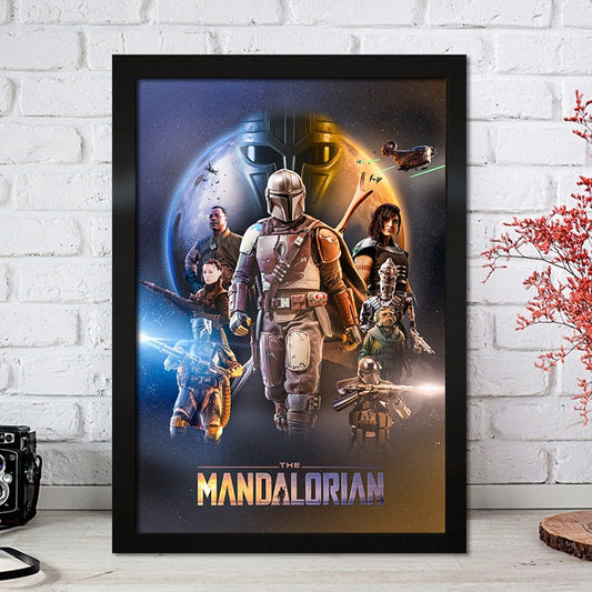 Poster Film Serie Mandalorian I Deko Print ohne Rahmen-0