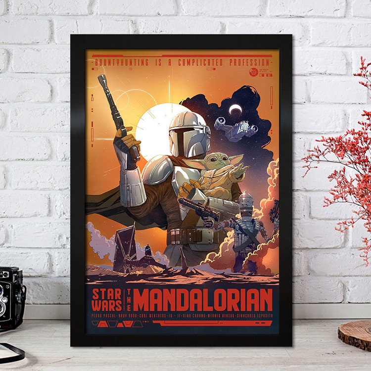 Poster Film Serie Mandalorian I Deko Print ohne Rahmen-9