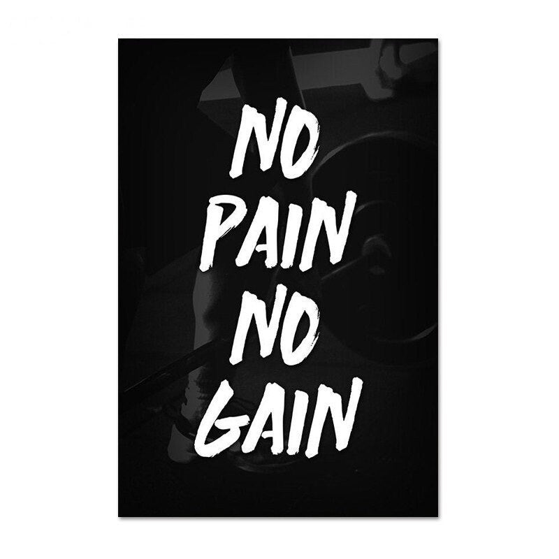 Poster Motivation Gym Training Zitate I Wandbilder Wohnzimmer & Schlafzimmer I Deko Print Bilder I ohne Rahmen-5