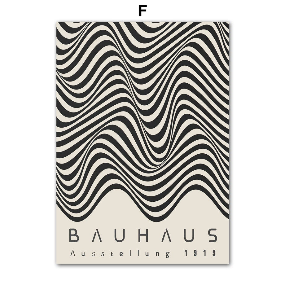 Poster Bauhaus Wandkunst Vintage Grün  I Wandbilder Wohnzimmer & Schlafzimmer I  Deko Print Bilder I ohne Rahmen-6