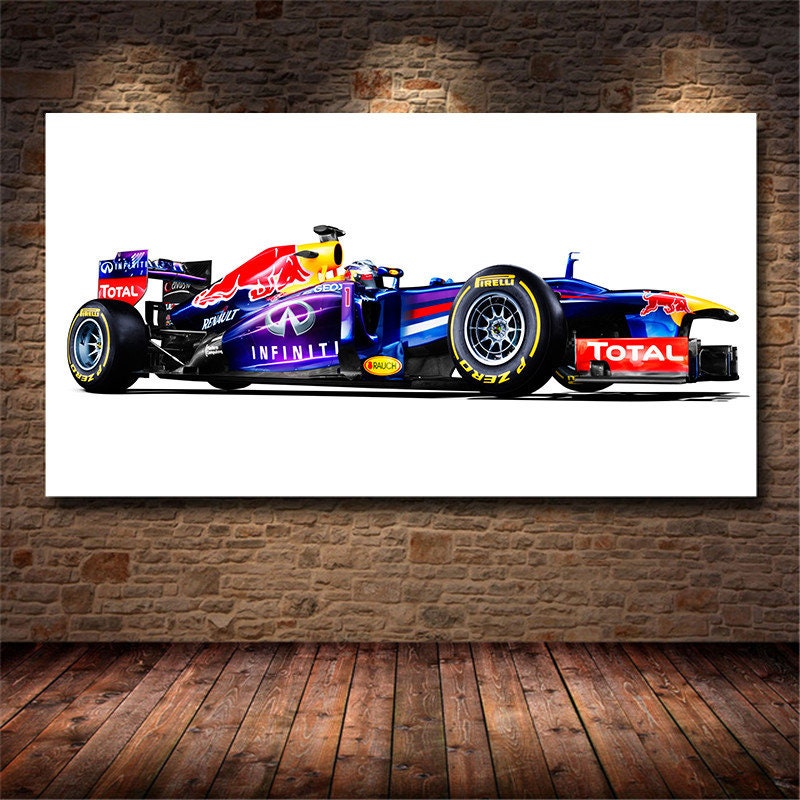 Poster Formel 1 Rennwagen Grand Prix I Red Bull I Ferrari I Renault I Honda I Deko Print ohne Rahmen-0