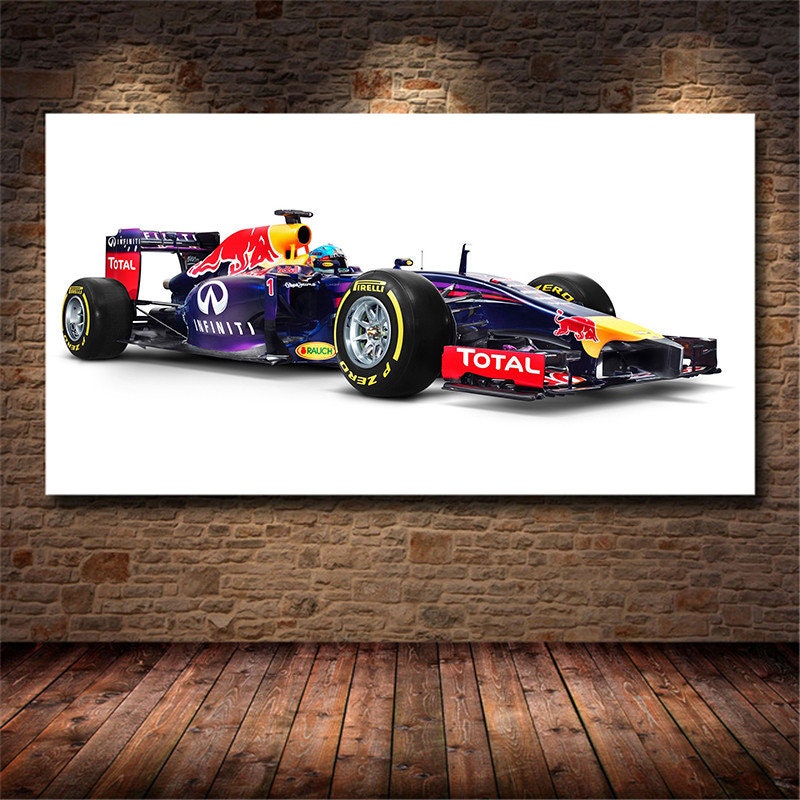 Poster Formel 1 Rennwagen Grand Prix I Red Bull I Ferrari I Renault I Honda I Deko Print ohne Rahmen-1