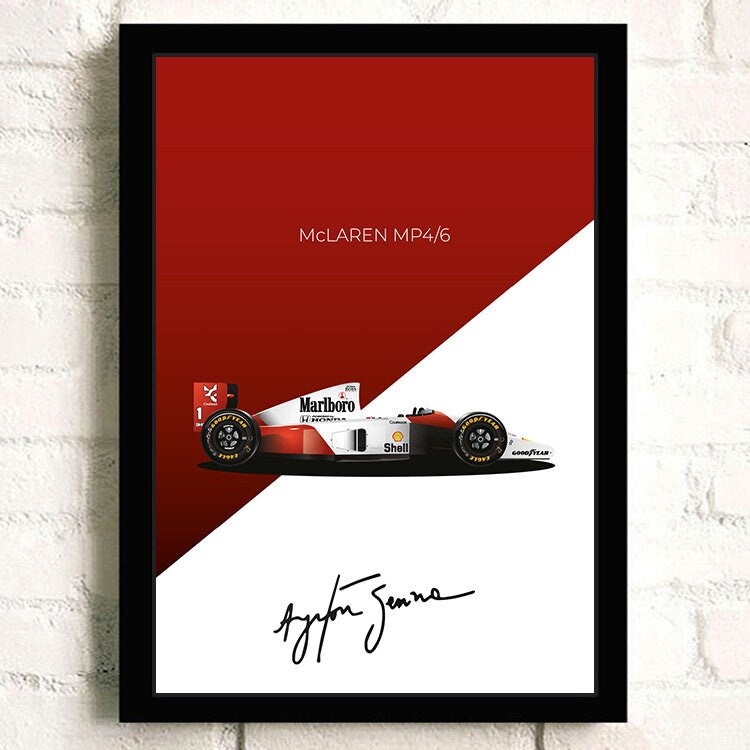 Poster Formel 1 Rennwagen Grand Prix Rennfahrer Signature   I  Deko Print ohne Rahmen-4