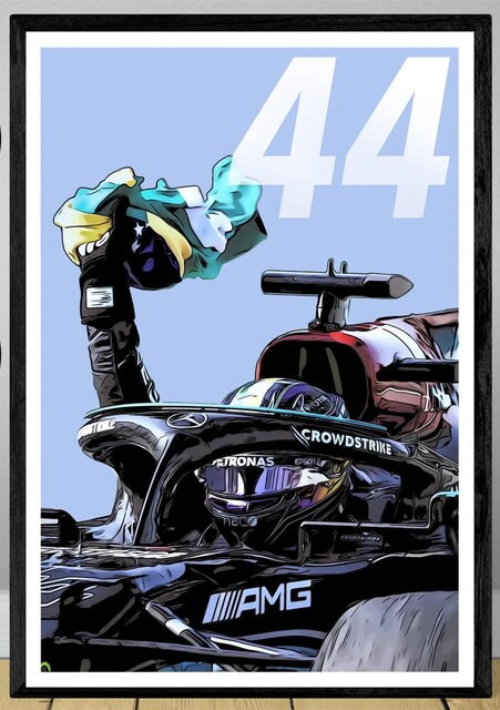 Poster Formel 1 Rennwagen Grand Prix Rennfahrer I  Deko Print ohne Rahmen-7