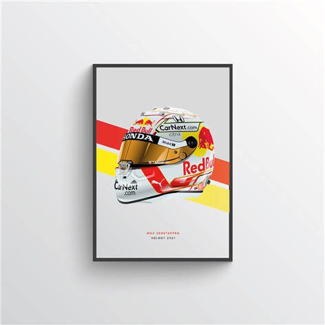 Poster Formel 1 Helme Rennfahrer Gewinner  I Deko Print ohne Rahmen-0