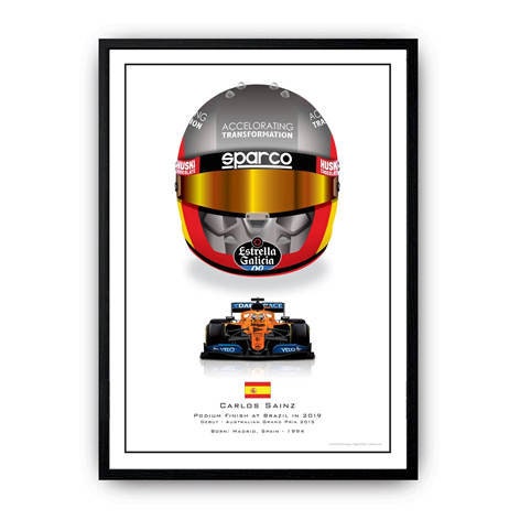 Poster Formel 1 Helme Rennfahrer Gewinner  I Deko Print ohne Rahmen-9