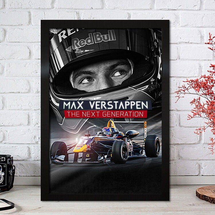 Poster Formel 1 Max Verstappen Rennfahrer Helm Rennwagen Red Bull I Deko Print ohne Rahmen-4