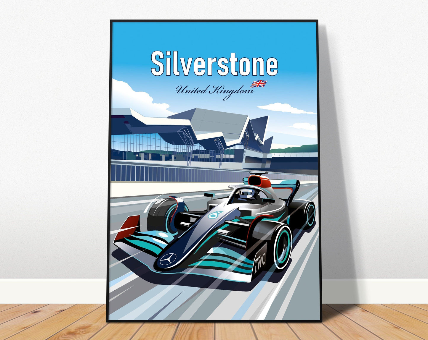 Poster Formel 1 Länder Städte Rennstrecke Rennfahrer Rennwagen I Deko Print ohne Rahmen-3