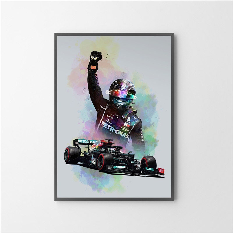 Poster Formel 1 Rennfahrer Helm I Deko Print ohne Rahmen-1