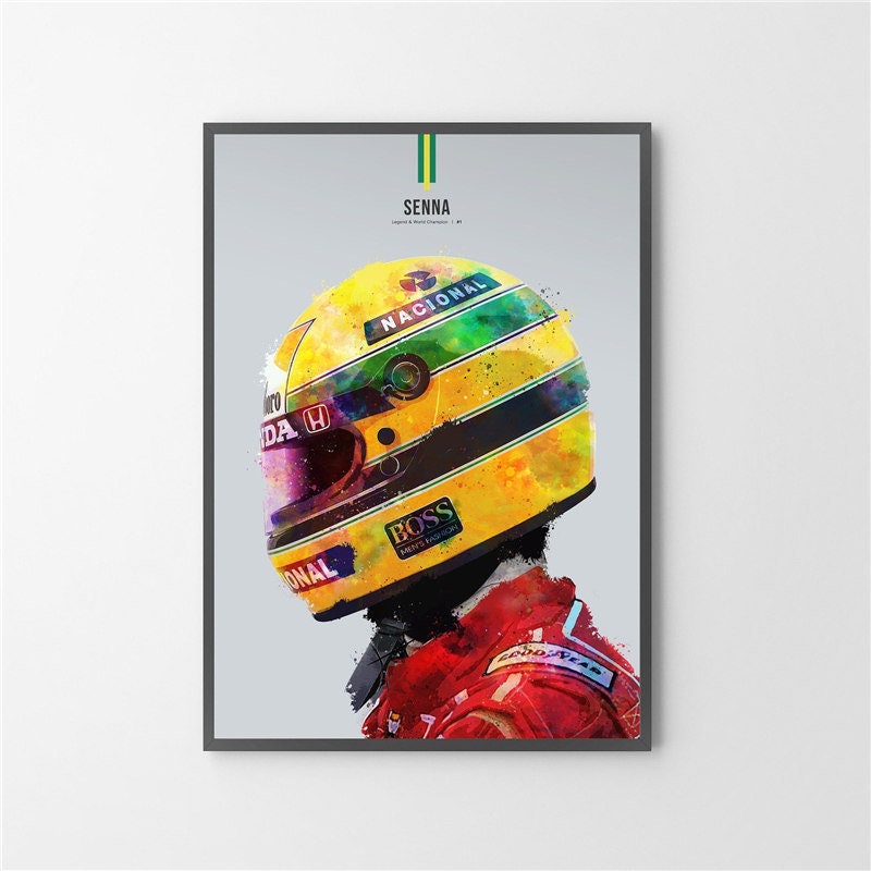 Poster Formel 1 Rennfahrer Helm I Deko Print ohne Rahmen-5