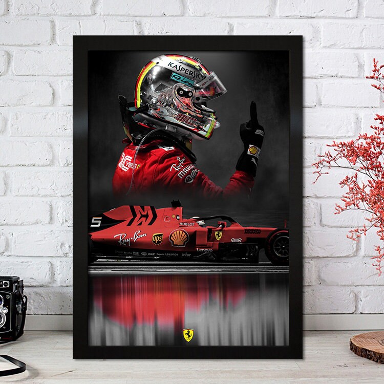 Poster Formel 1 Rennfahrer Legenden Rennwagen I Deko Print ohne Rahmen-5