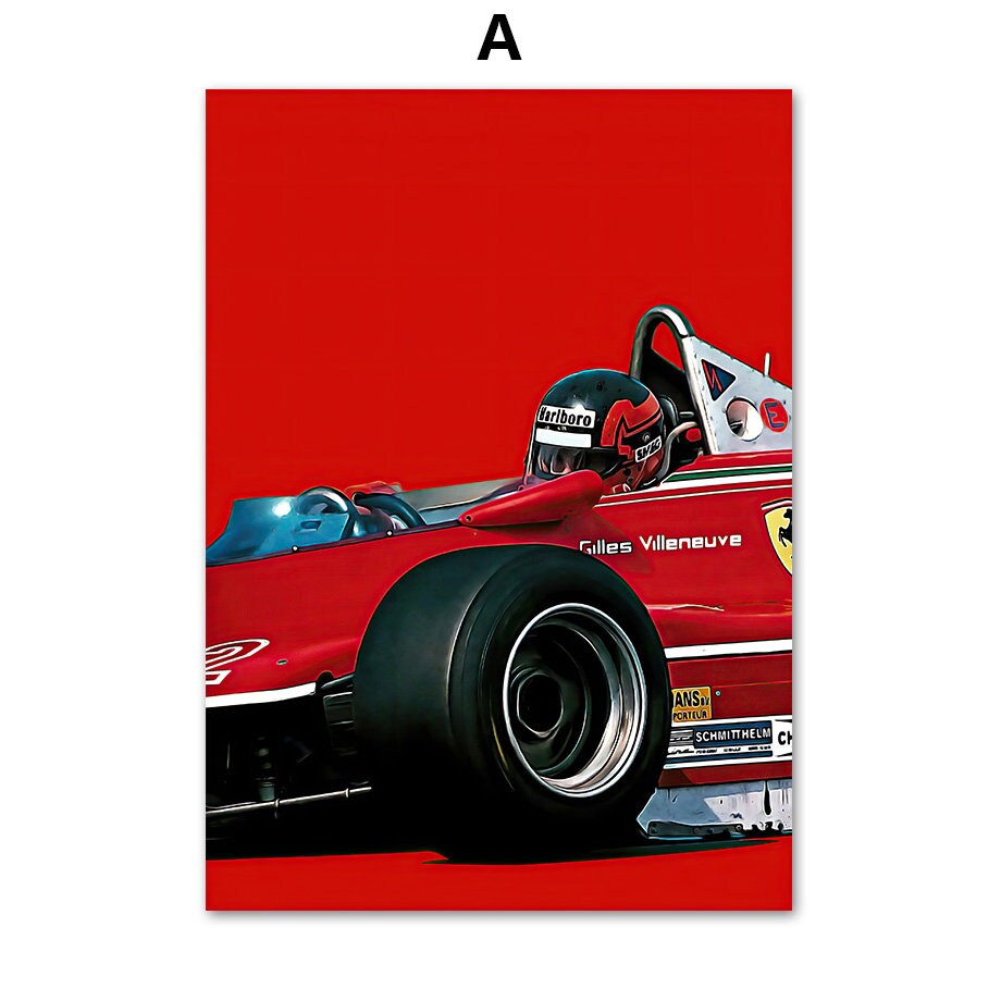 Poster Formel 1 Rennwagen Rennfahrer I Deko Print ohne Rahmen-1