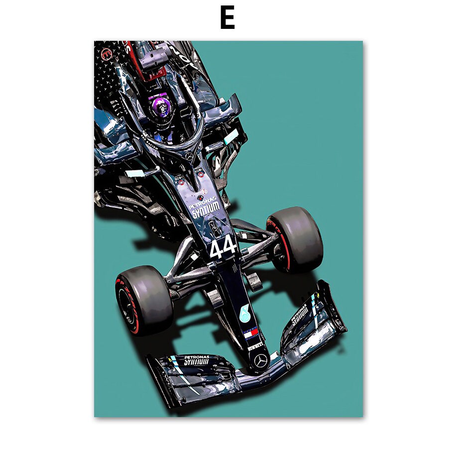 Poster Formel 1 Rennwagen Rennfahrer I Deko Print ohne Rahmen-5