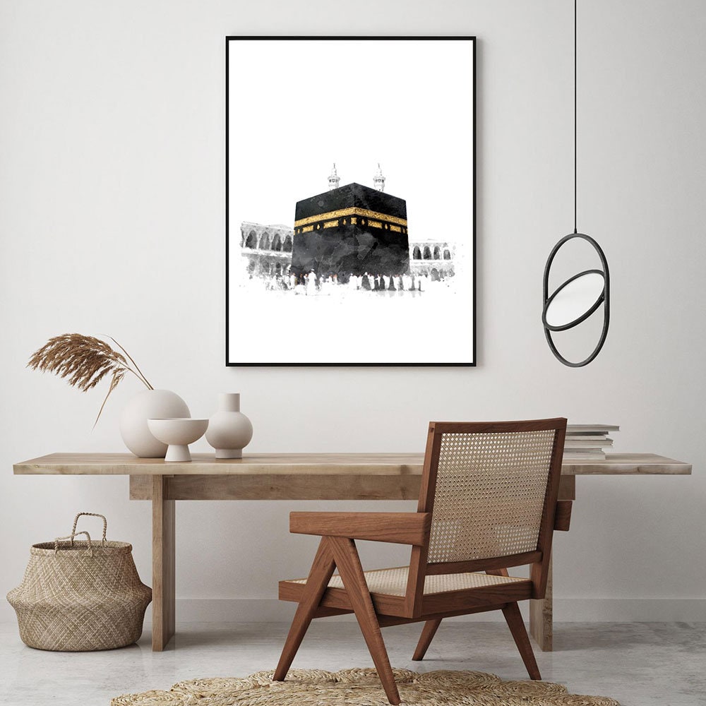 Poster Islam Al Aqsa Mosche Kaaba I Wandbilder Wohnzimmer & Schlafzimmer I Deko Print Bilder I ohne Rahmen-1