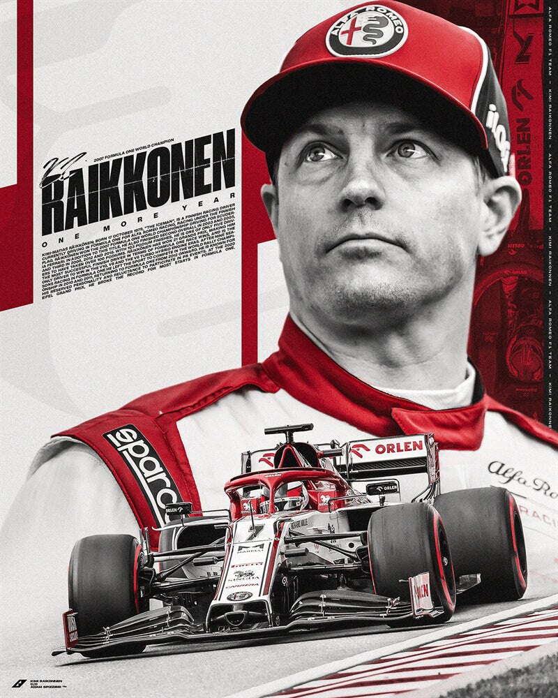 Poster Formel 1 Rennfahrer Rennwagen I Deko Print ohne Rahmen-2