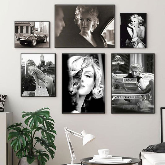 Poster Marylin Monroe I Wandbilder Wohnzimmer & Schlafzimmer I Deko Print Bilder I ohne Rahmen-0