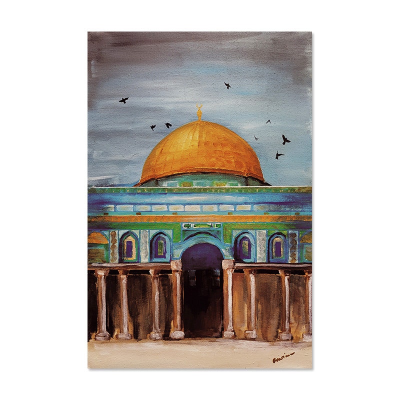 Poster Islam Al Aqsa Mosche Kaaba I Wandbilder Wohnzimmer & Schlafzimmer I Deko Print Bilder I ohne Rahmen-6