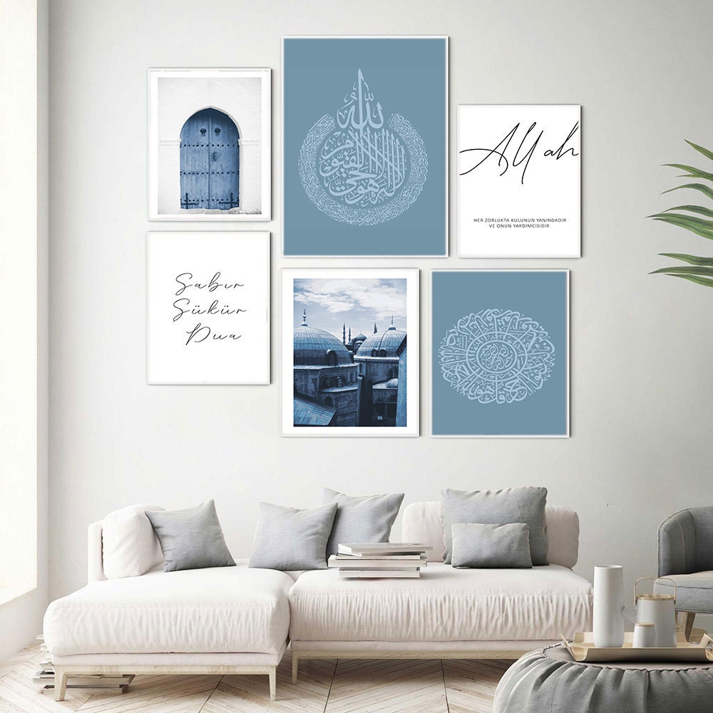 Poster Istanbul Sultan Ahmet Moschee I Blaue Moschee I Wandbilder Wohnzimmer & Schlafzimmer I Deko Print Bilder I ohne Rahmen-0