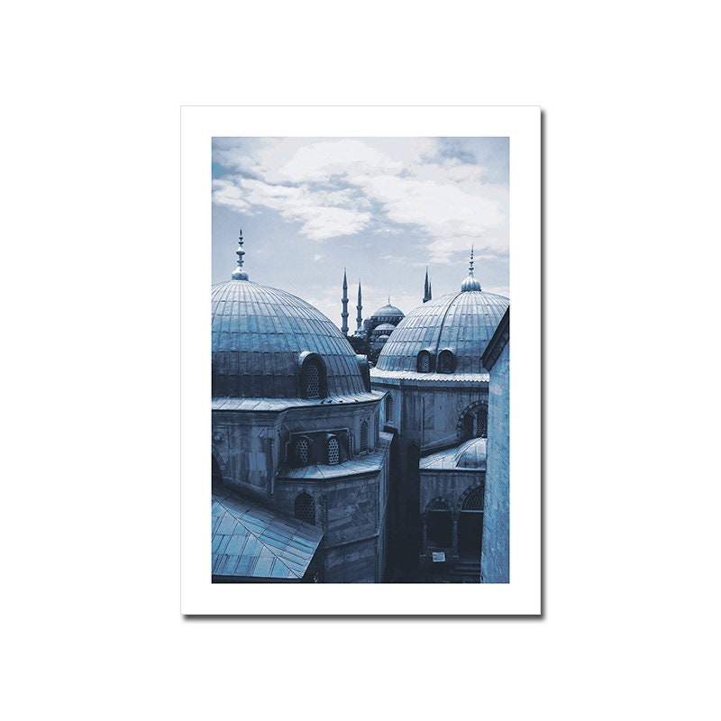 Poster Istanbul Sultan Ahmet Moschee I Blaue Moschee I Wandbilder Wohnzimmer & Schlafzimmer I Deko Print Bilder I ohne Rahmen-4