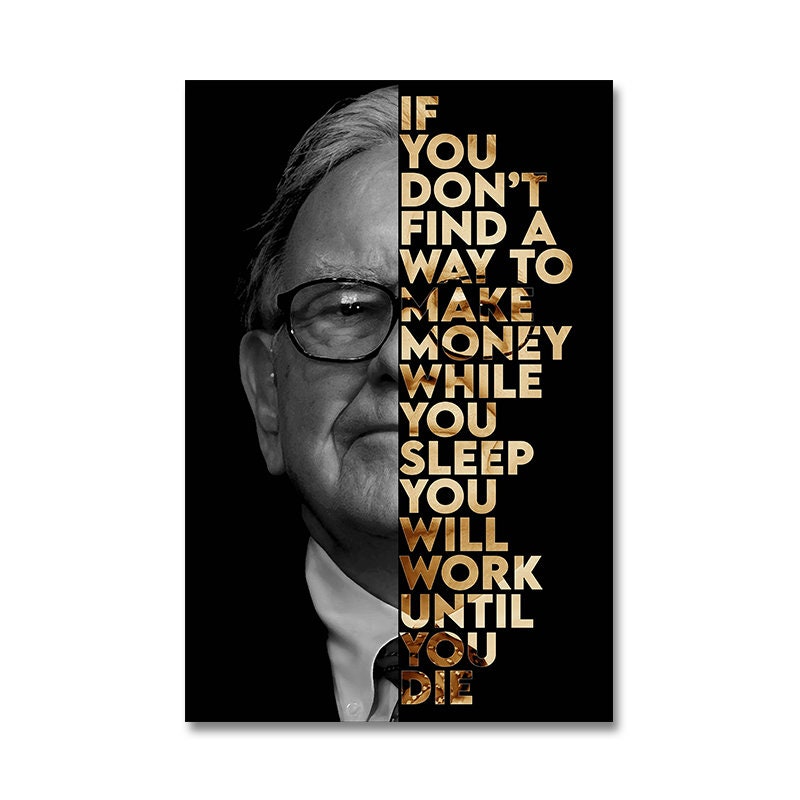 Poster Motivation Zitate Bill Gates Warren Buffet Steve Jobs I  Wand Deko Print  I ohne Rahmen-5