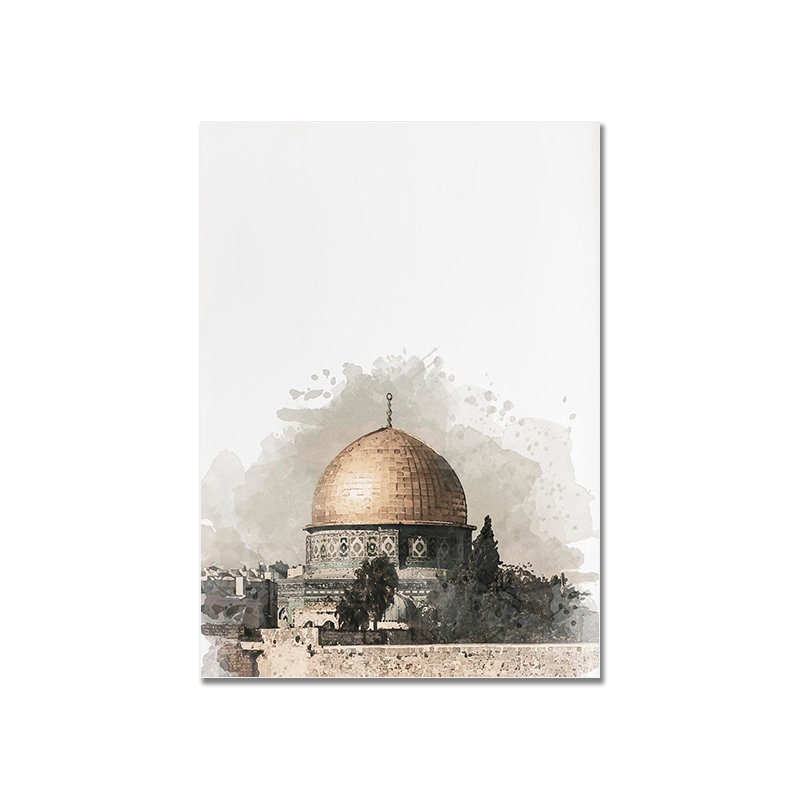 Poster Islam Moschee Mekka Kaaba I Wandbilder Wohnzimmer & Schlafzimmer I Wand Deko I Kunst Druck I ohne Rahmen-3