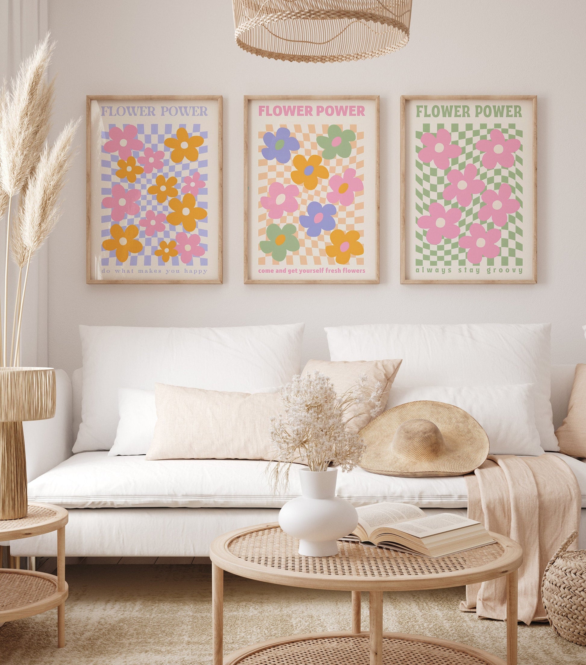 Poster Flower Market Blumen | Botanische Wand Kunst I Wandbilder Wohnzimmer Küche Schlafzimmer Flur | Kunst Druck I ohne Rahmen-2