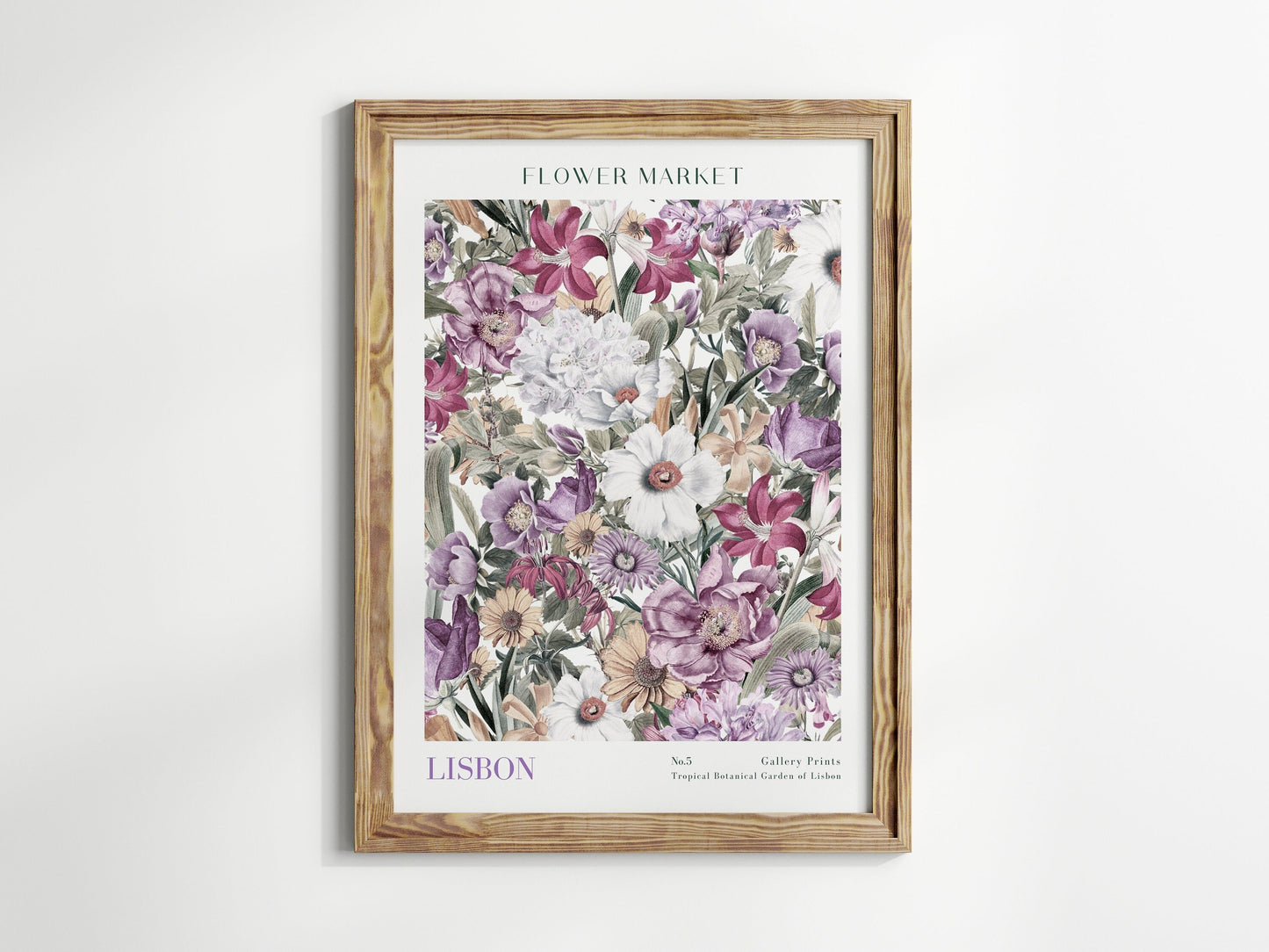 Poster Flower Market Blumen V2 | Botanische Wand Kunst I Wandbilder Wohnzimmer Küche Schlafzimmer Flur | Kunst Druck I ohne Rahmen-5