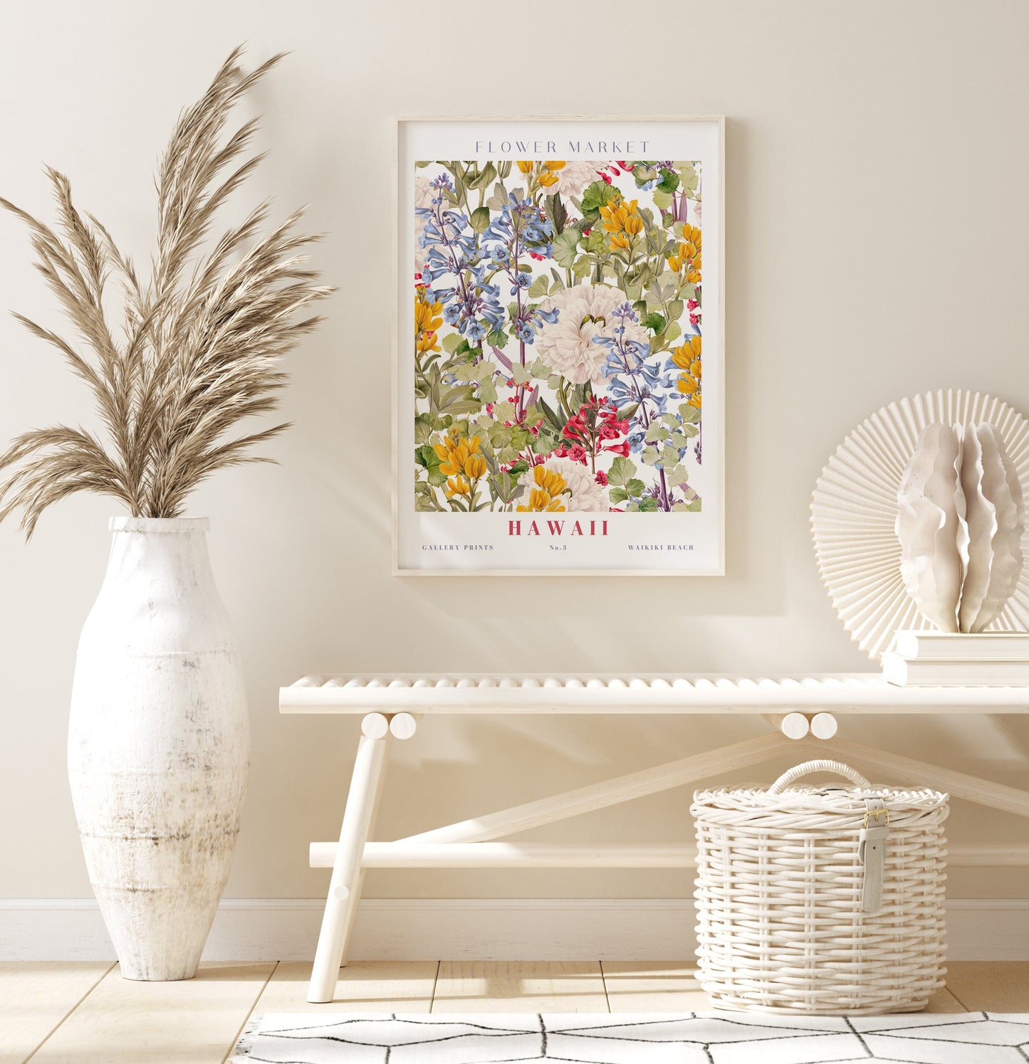 Poster Flower Market Blumen Edition V3 | Botanische Wand Kunst I Wandbilder Wohnzimmer Küche Schlafzimmer Flur | Kunst Druck I ohne Rahmen-3