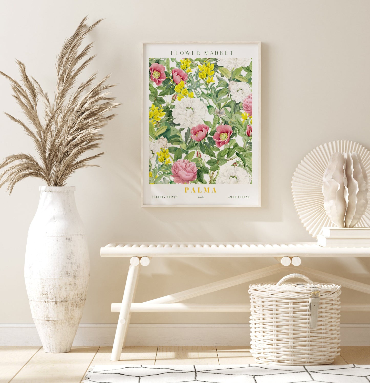 Poster Flower Market Blumen Edition V3 | Botanische Wand Kunst I Wandbilder Wohnzimmer Küche Schlafzimmer Flur | Kunst Druck I ohne Rahmen-5