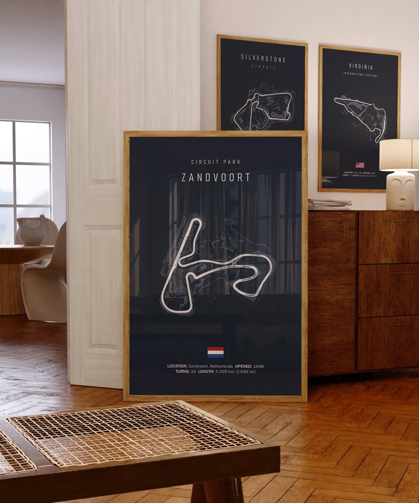 Poster FORMEL 1 RENNSTRECKEN I INDIANAPOLIS Daytona Long Beach Albert Park Interlagos Zandvoort I Wand Deko I Kunstdruck ohne Rahmen-4