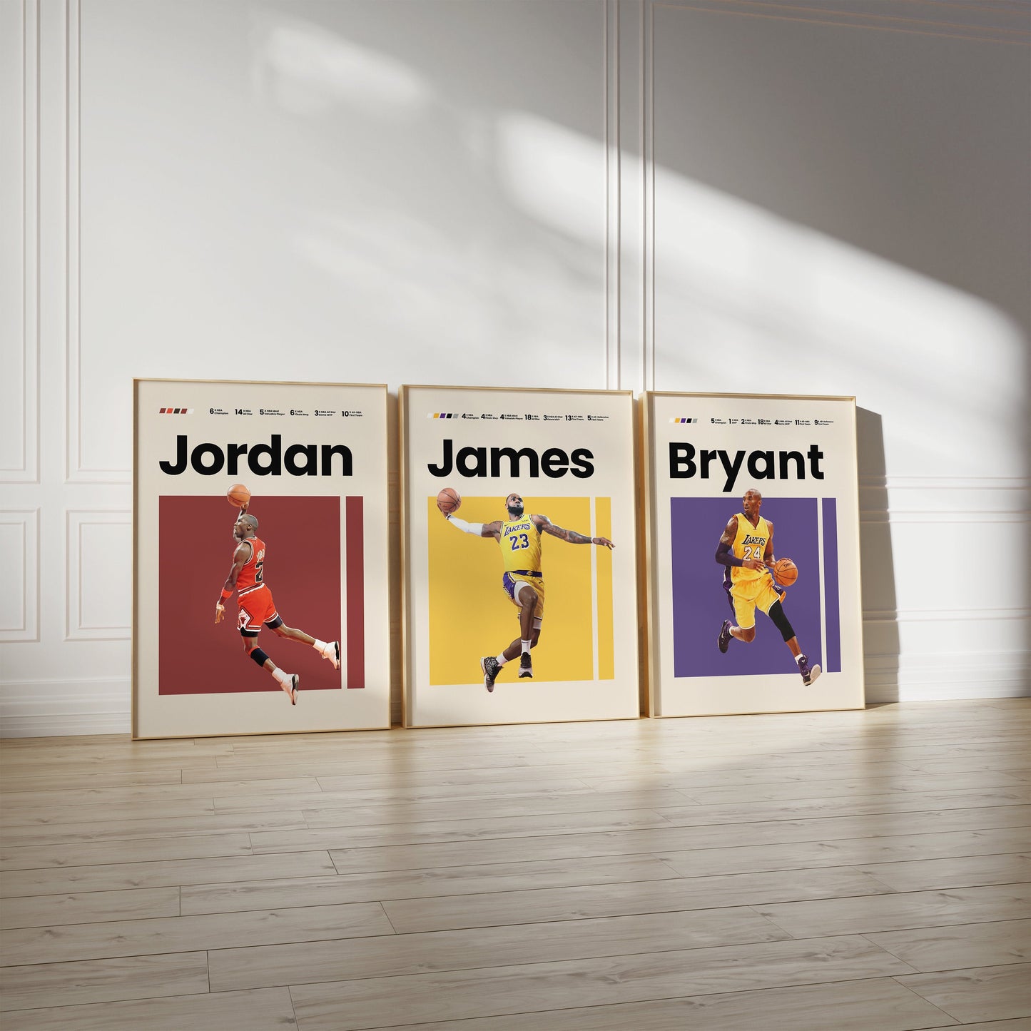 MICHAEL JORDAN Poster I NBA Goats I Air Jordan I Mid Century Modern I Wanddeko Schlafzimmer & Wohnzimmer I  I Kunstdruck ohne Rahmen-3