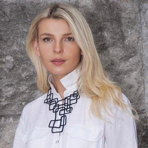 Belinda Statement Rubber Necklace-2