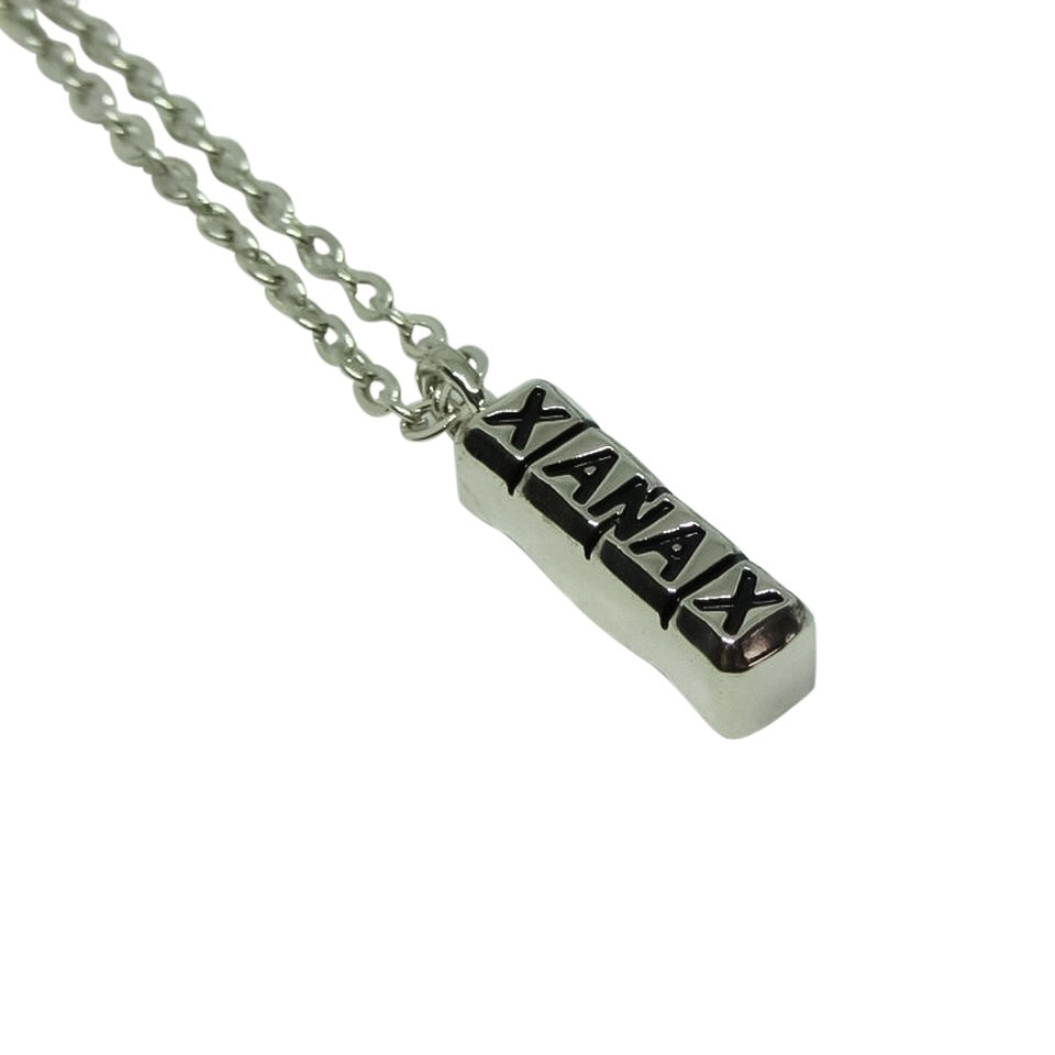 Xanax Bar Steel Necklace-3