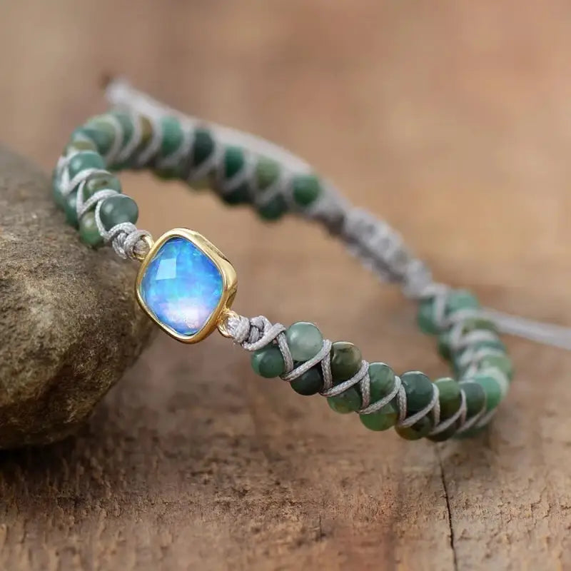 Jade Opal Charm Bracelet-0