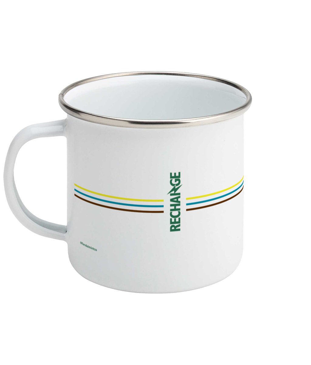 Kendal Mint Co® Enamel Mug "Recharge"-5