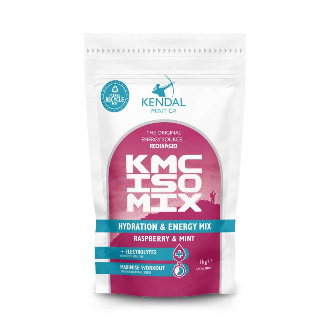 KMC ISO MIX Isotonic Hydration | Raspberry & Mint | Recyclable Pouch 1kg - 27 Serves-0